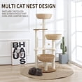 thumbnail image 2 of Cat Tree Tower Hiyong 54 para gatos grandes con 3 nidos, 2 of 8
