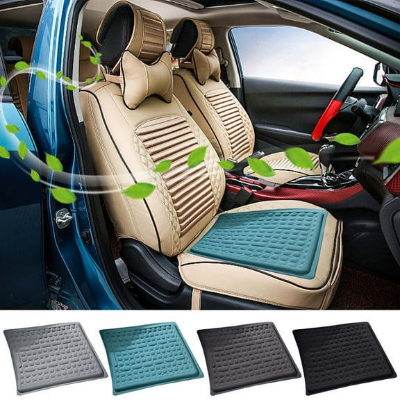 Gel Seat Cushion | Honeycomb Cooling Car Seat Pad Silicone | Breathable Gel Office Chair Cushion | Supportive Ergonomic Egg Design | Ventilated Comfort for Long Sitting | Summer Relief | 1 Pack