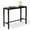 Black-43'', variant on Crestlive Products Outdoor Bar Table, 43'' Height Pub Table with Metal Frame & Slatted Tabletop, 165 LBS Capacity, Weather Resistant Patio Bar Height Table for Backyard, Poolside, Balcony (Brown)