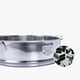 thumbnail image 5 of Cesta vaporera de 22 cm con prácticas asas de acero inoxidable. Rejilla para cocinar al vapor bollos, ideal para el hogar, la cocina o restaurantes (plateada)., 5 of 8