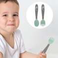 thumbnail image 4 of 1 Set Baby Eating Cutlery Kit Bendable Spoon and Fork Training Set for Home, 4 of 8