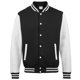 thumbnail image 1 of Awdis - Sudadera Modelo Varsity/Equipo Universitario (Negro Jet/Gris jaspeado), 1 of 2