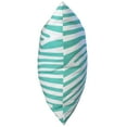 thumbnail image 2 of Everything Comfy Zebra Print Decorative Throw Pillow, 16x16 Inch, Teal/White,, 2 of 4