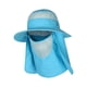 thumbnail image 2 of Sombreros de pesca con solapa de cuello desmontable, sombrero de pescador con protección solar para verano Azul claro, 2 of 9
