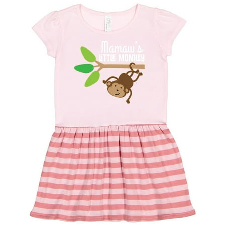 

Inktastic Mamaw Little Monkey Grandchild Gift Gift Toddler Girl Dress