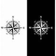 thumbnail image 3 of Car Sticker, Art Design Vinyl Compass Car Sticker Decals White 15.5cmx15.5cm, 3 of 5