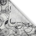 thumbnail image 3 of Ambesonne Sketchy Kitchen Curtains, Vintage Retro Bicycle, 55"x39", White and Dark Sepia, 3 of 3