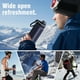 thumbnail image 4 of Vaso térmico de acero inoxidable de 750 ml, botella de agua portátil con asa de transporte, aislamiento al vacío para conservar el calor y el frío, tapa a prueba de fugas para deportes, viajes, traba, 4 of 6
