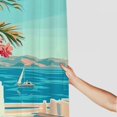 thumbnail image 3 of BCIIG Potted Plant Ocean Washable Shower Curtain with Hooks, 100% Polyester Chic Modern Bathroom Decor 60"x72, 3 of 7