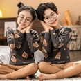 thumbnail image 3 of Conjunto de pijamas de invierno para niños y niñas, ropa de dormir de algodón con animales, para el hogar, de 4, 6, 8, 10 y 12 años, 3 of 4