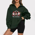 thumbnail image 1 of Pntutb, camiseta informal con cremallera y manga larga con cuello vuelto a la moda para mujer, camisetas Pntutb Pntutb-2597, 1 of 5