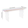 thumbnail image 3 of YIYIBYUS Rainbow Color Acrylic Bench 35.4Inch Clear Thickened Entryway Bench Entryway Decoration Shoe Bench, 3 of 10