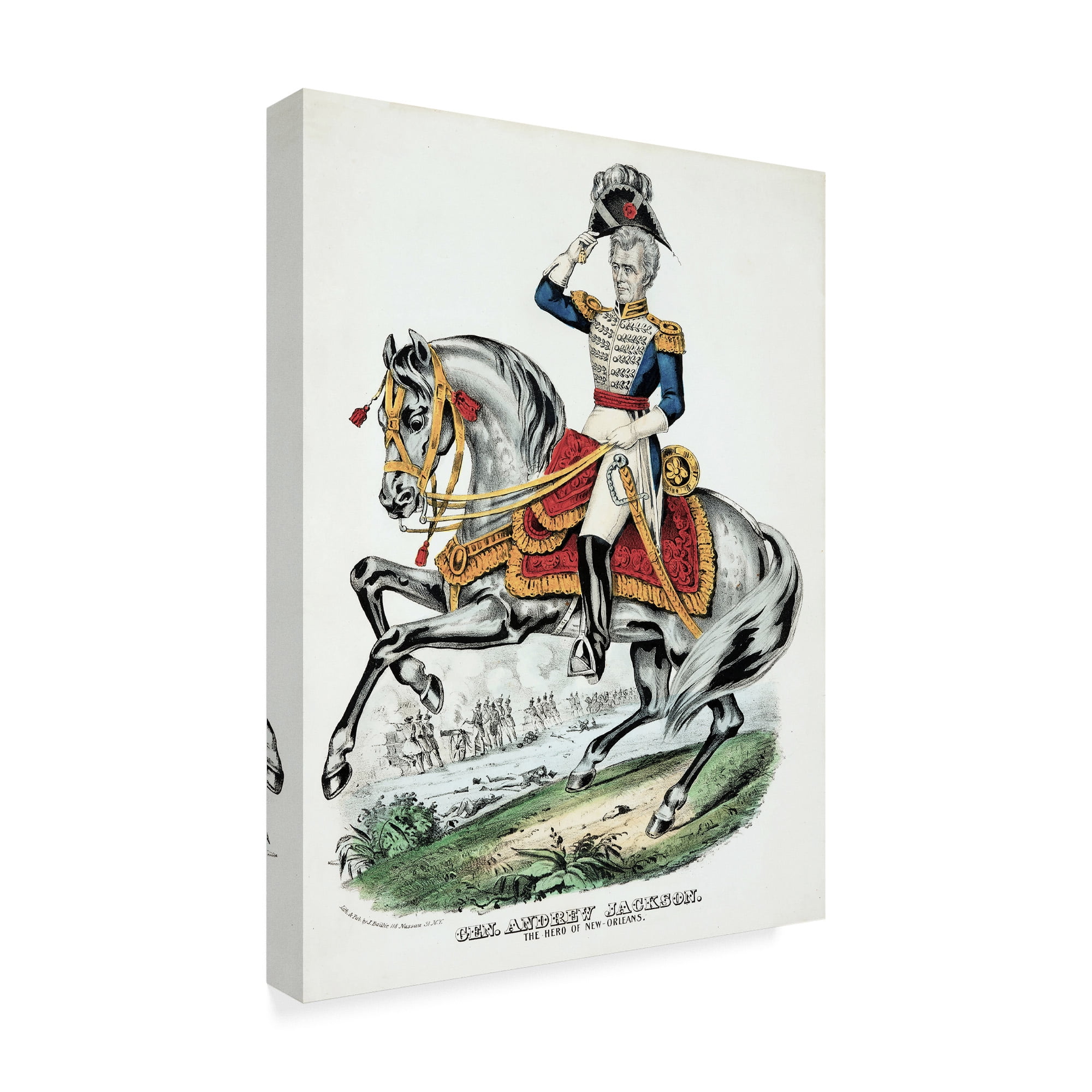 Trademark Fine Art 'General Andrew Jackson, pub.1845' Canvas Art by American School