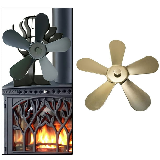 5 s ventilador de accesorio de /quemador de troncos accionado por calor hoja de ventilador de circulación respetuoso con Cobre Colco Parte del ventilador accionado por calor