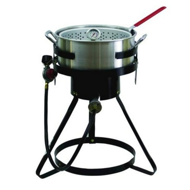 Chard 10.5 QT. Fish and Wing Fryer W/Strainer Basket Set FFPA105C