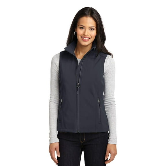 Port Authority Ladies Core Soft Shell Vest-4XL (Battleship Grey)