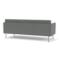 thumbnail image 3 of Luxe Lounge Lobby Reception Waiting Sofa / Silver Steel Legs / Light Gray, 3 of 5
