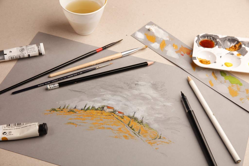 Clairefontaine PaintOn! - 30 sheets - A5 6 x 8 - Grey Paper