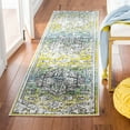 thumbnail image 2 of SAFAVIEH Skyler Jayce Oriental Runner Rug, Green/Ivory, 2' x 8', 2 of 8