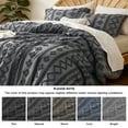 thumbnail image 2 of U by Bedsure Tufted Boho Comforter Set, 2 Pieces Farmhouse Shabby Chic Embroidery Bed Set, Soft Jacquard Comforter for All Seasons,Twin,Dark Grey, 2 of 6