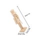 thumbnail image 2 of Beige Wooden Nutcracker for Decoration 2Pcs DIY Blank Craft Figurine, 2 of 4