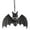 B, variant on JOGZMZ Halloween Hanging Bat Decor - Realistic Resin Upside Down Bats with Hook for Yard, Party, Home - Spooky Gothic Ornament Set of 1