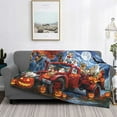 thumbnail image 2 of Yiaed Halloween Pets Pumpkins Print Blanket Throw Blanket Soft Cozy Flannel Blanket for Home Bed Sofa Couch Chair-50"x40", 2 of 6