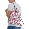 thumbnail image 3 of Kdxio Watercolor Flowers Print Drawstring Backpack Bag,Waterproof Draw String Back Sack, Gym Drawstring Bags Swim Bag For Unisex, 3 of 9