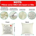 thumbnail image 5 of to My Sister Gift Throw Pillow Cover Best Friend Birthday Gift Pillow Friendship Gift For Girls Linen Pillow Case Inspirational Gifts Sister Gifts From Sister Mother''s Day Pillow Cover 18X18Inch, 5 of 6