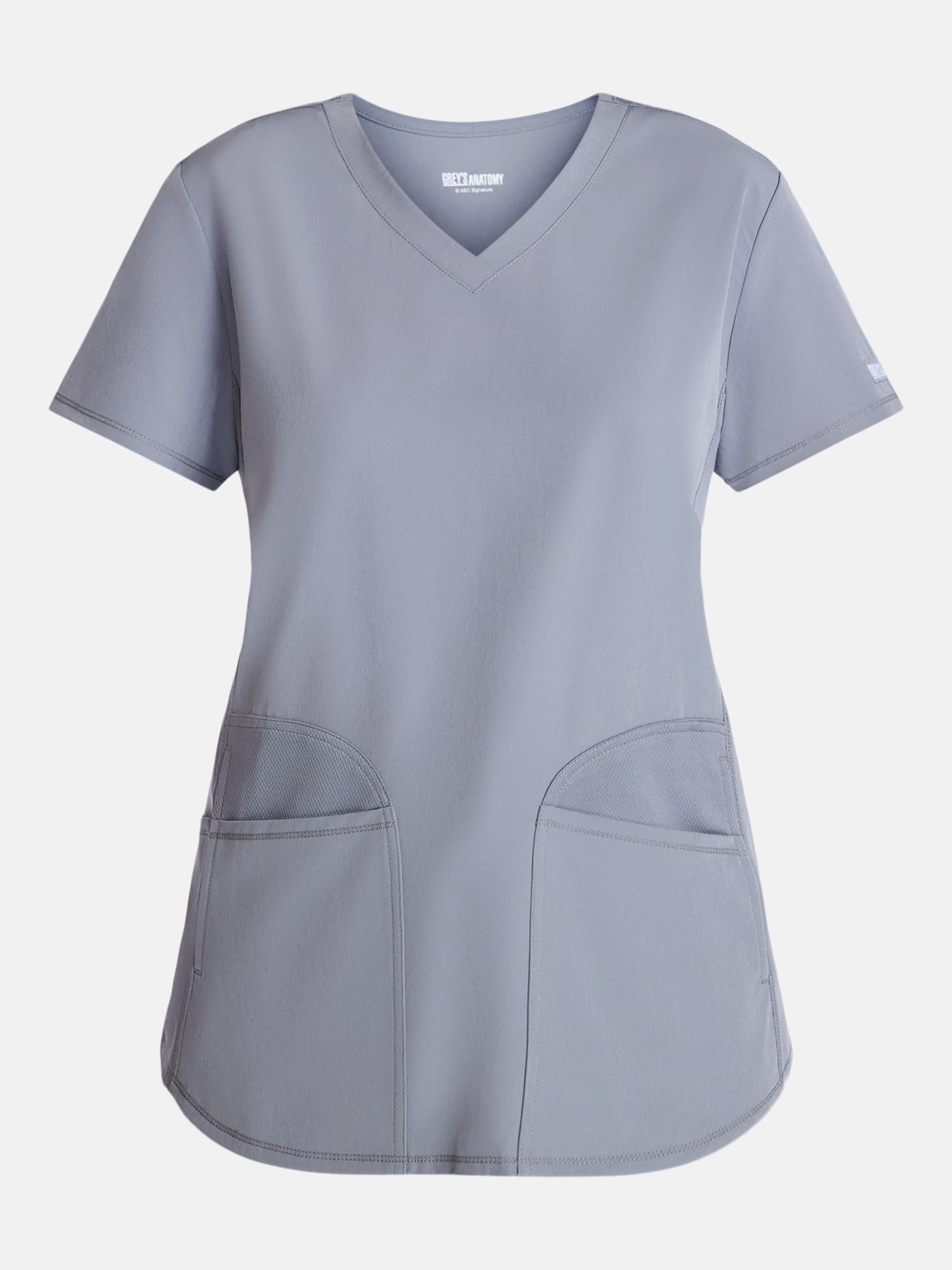 Grey's Anatomy Women's Scrub Top with Short Sleeves, Sizes S-3XL