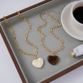 thumbnail image 7 of Sunyuer 18K Gold-Plated Stainless Steel & Resin Heart Pendant Necklace for Women - Classic & Versatile Fashion Jewelry with Fade-Resistant Finish, 7 of 7