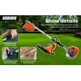 thumbnail image 4 of Floseru Gas Weed Eater, 52cc 2-Stroke 5 in 1 Multi-Functional Petrol Hedge Trimmer Chainsaw Brush Cutter Weed Wacker Weed Eater Gas Powered String Trimmer, 4 of 11