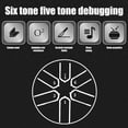 thumbnail image 3 of 6 Tone Small Steel Tongue Drum Percussions Instrument Handpans Drum Ethereal Drum, 3 of 12