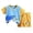 Sky Blue, variant on Kids Summer Short Sleeve T-Shirt & Shorts Set, Casual Two-Piece Outfit for Toddlers,Blue,73