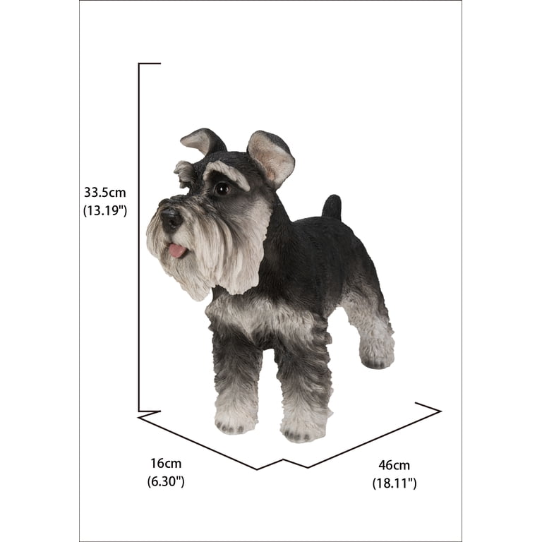 Hi-Line Gift 8” Miniature Schnauzer Garden Statue, Durable