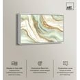 thumbnail image 2 of Green And Gold Mineral, Agate & Geode Wall Art Canvas Wall Art by Art Remedy, White Floater Frame, 31" x 21", 2 of 6