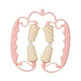 thumbnail image 2 of Rodillo de masaje muscular de mano para celulitis, herramienta de masaje de fascia con 4 ruedas para esculpir, corredores y gimnasios. Rosa, 2 of 9