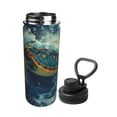 thumbnail image 2 of KLL Surfing Turtle Pattern 18oz Insulated Water Bottle, Stainless Steel Sports Water Cup Flask with Spout and Handle Lid for Sports Travel Car& School, 2 of 7