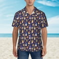 thumbnail image 5 of Picia Gnomes And Houses Gentle Cotton Regular Fit Short Sleeve Casual Hawaiian Shirt for Men-Large, 5 of 8