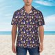 thumbnail image 2 of Balery Gnomes And Houses Camisas hawaianas de manga corta para hombre, camisas playeras de corte holgado, camisas de vacaciones con botones,Small, 2 of 7