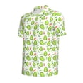 thumbnail image 2 of Balery Kawaii Avocado Printed Men’s Short Sleeve Polo Shirt, Midweight Men's Shirt,Golf Polo shirts -Small, 2 of 9
