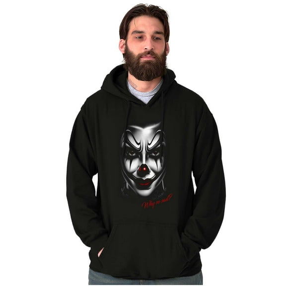 Cool Why So Sad Scary Horror Clown Hoodie Sweatshirt Women Men Brisco Brands S