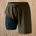 thumbnail image 3 of Womens Swim Shorts with Compresssion Liner 2026 Summer Casual Elastic Waist Leopard Print Board Shorts with Pockets Beachwear, 3 of 4