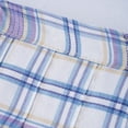 thumbnail image 4 of YIZYIF Kids Girls School Uniform Skirt High Waisted Pleated Skirt Plaid A-line Tartan Miniskirt Light Purple 7-8, 4 of 7
