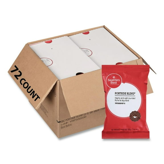 Seattle's Best 12420871 2.1 oz. Packet Premeasured Coffee Packs - Portside Blend (72/Carton)