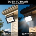 thumbnail image 5 of YANSUN 2-Pack RGBCW Color Changing LED Flood Light with Remote, Dusk to Dawn Sensor, 50W Equivalent, IP66 Waterproof, Black Outdoor Security Lights for Yard, Garden, Patio, 5 of 10