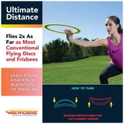 Aerobie Pro Ring Outdoor Flying Disc, Flying Ring for Kids Parties and Backyard Games, Teen Boys Gift Ideas, Kids Toys for Ages 5 & Up, Yellow, 14