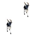 thumbnail image 1 of Baohd Figurines de Cerf Antilope Springbok Miniatures pour 3 Ans et Plus et Noir 2Set, 1 of 6