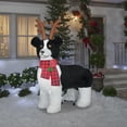 thumbnail image 2 of Gemmy Christmas Inflatable Border Collie, 6 ft Tall, Multi, 2 of 5