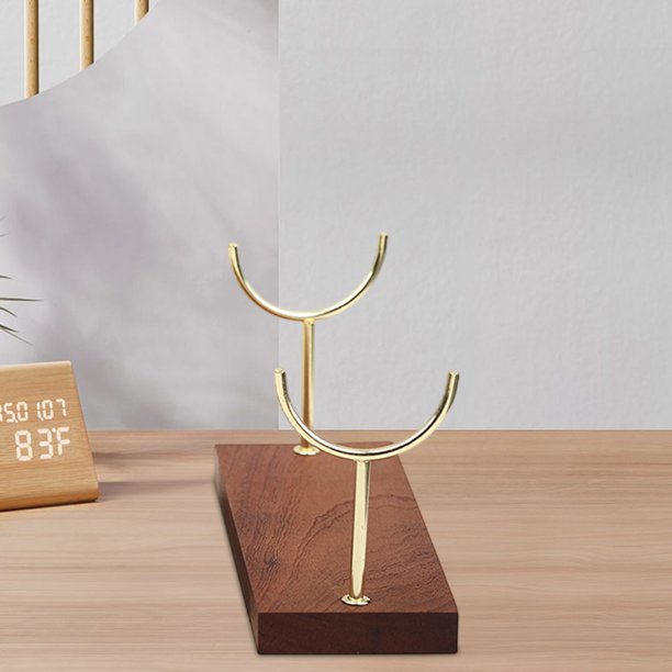 Jewelry display stand, double fork bracket, metal rolling cart, elegant pendant ornament, foldable portable stand, metal frame, for office decor,topliu